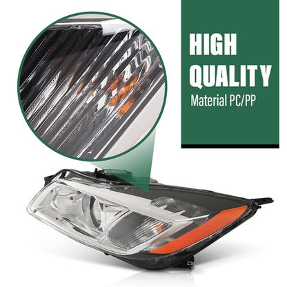 Solid Spare HID/Xenon Projector Headlight Headlamps Left Right Fit For 2009-2012 Buick Regal