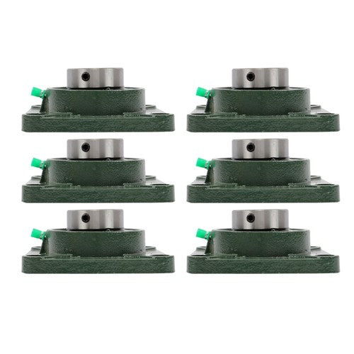 Solid Spare 6 Pcs UCF 208-24 Pillow Block Flange Mounted Bearing 1-1/2" Bore 4 Bolt