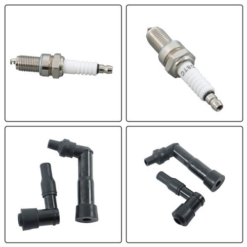 Solid Spare For Yamaha XJ650 1980-83 XJ650L 81-83 XJ650R 82 Ignition Coil Spark Plug & Caps