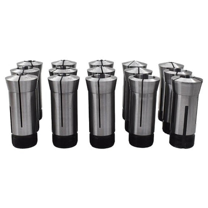 Solid Spare 15 Piece Set 1/8"-1" Capacity TIR 0.0005" High Precision 5C Round Collet