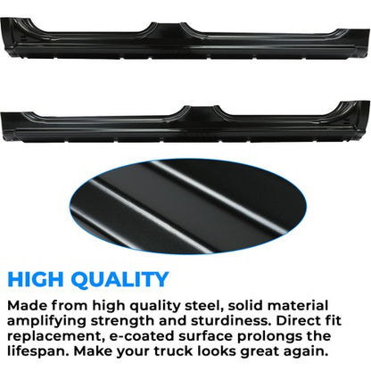 Solid Spare Rocker Panels FOR 99-07 Chevy Crew Cab Silverado GMC Sierra 4 Door Pickup PAIR