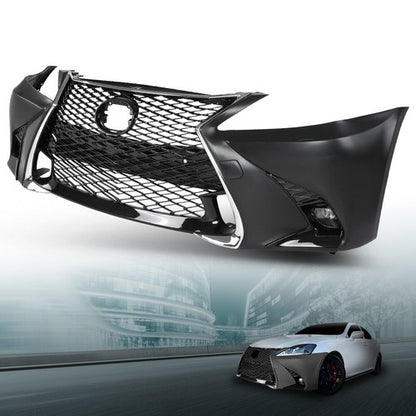 Solid Spare Front Bumper Kit Fit For 2006-2013 Lexus IS250 IS350 Conversion to GS F-Sport