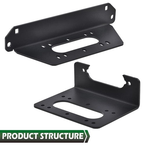Solid Spare Winch Mount Plate Bracket Fit For 18-23 Polaris Full Size Ranger 1000 XP 4x4