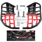 Solid Spare Nerf Bars Heel Guards Side Steps For Honda TRX450R 450ER Red Nets Black Nerfs