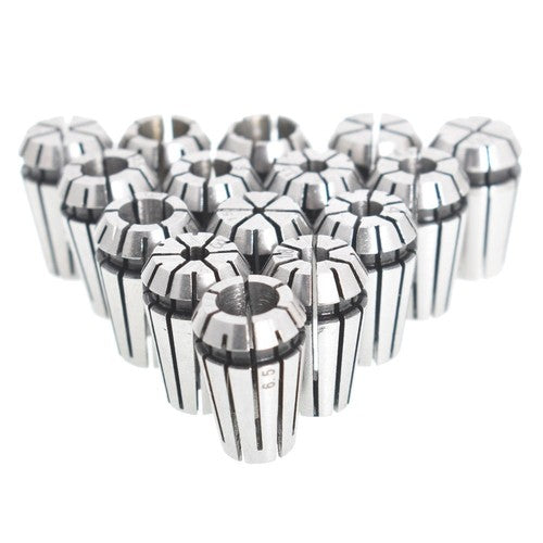 Solid Spare 15Pcs ER11 Spring Collet Set 1/16"-3/4" For CNC Super Precision Milling Tool