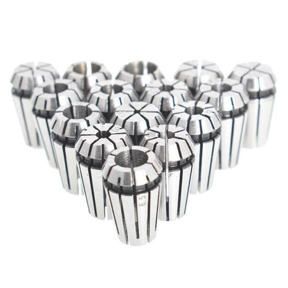Solid Spare 15Pcs ER11 Spring Collet Set 1/16"-3/4" For CNC Super Precision Milling Tool