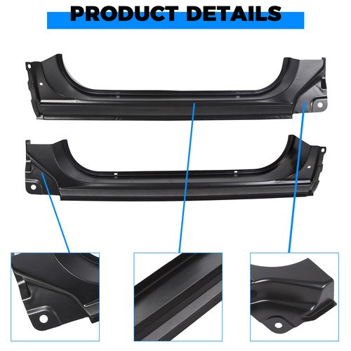 Solid Spare Cab Corners & Rocker Panels 4 PC Kit For 1973-1987 Chevy GMC C10 K10 Truck LH RH