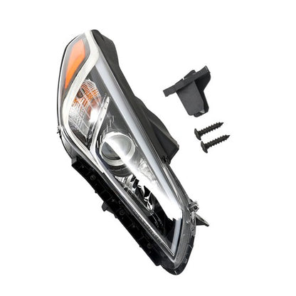 Solid Spare Headlight Headlamp Assembly For Hyundai Sonata 2015-17 Clear Halogen Right Side