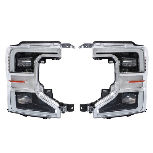 Solid Spare For Ford F250 F350 SuperDuty 2020-22 LH+RH Headlight Headlamp w/o Sport Package