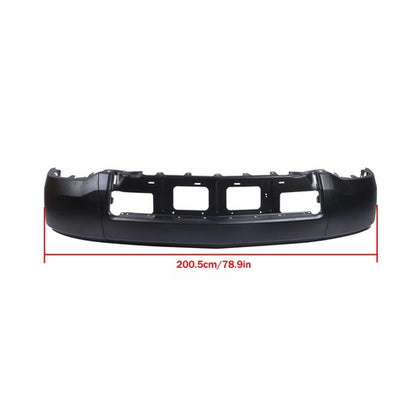 Solid Spare Split Front Bumper For Chevy Silverado 1500 2014-2015 Steel W/o Fog Light Holes