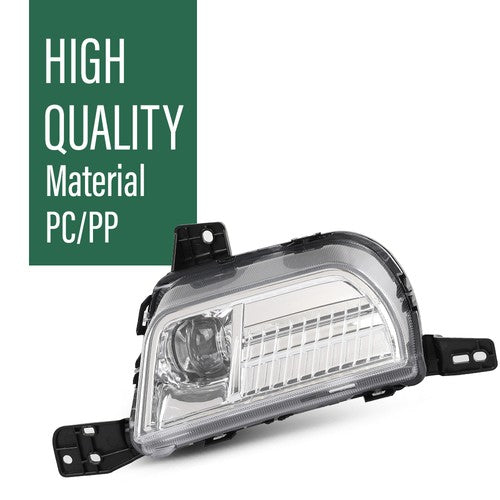Solid Spare LED DRL Front Fog Light Driving Lamp Right Side Fit For 2019-2024 Ford Edge