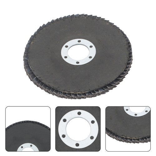 Solid Spare 10 pcs 4-1/2" Flap Sanding Disc 40 Grit 4.5 Grinding Wheels for Angle Grinder
