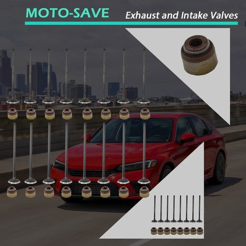 Solid Spare Intake Exhaust Valves For 92-05 Honda Civic & Del Sol 1.6l 1.7l D16z6