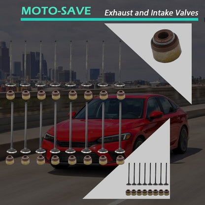 Solid Spare Intake Exhaust Valves For 92-05 Honda Civic & Del Sol 1.6l 1.7l D16z6