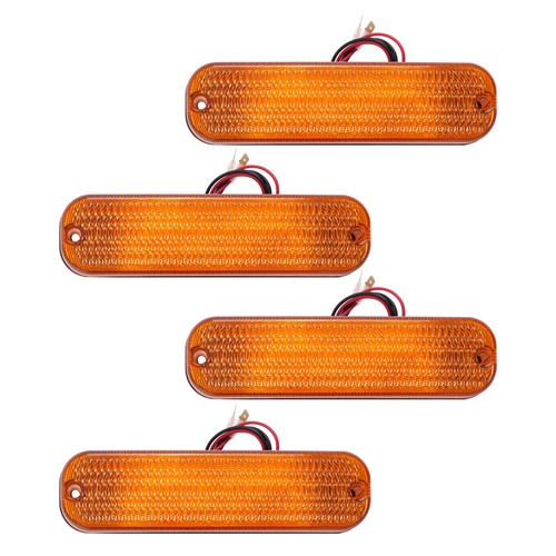 Solid Spare 4 LED Amber Flashing Cab Lights For John Deere 50 Series 4050 4250 4450 #AR60250