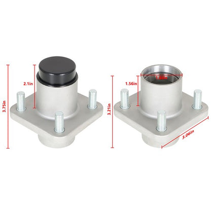 Solid Spare Front Hub Assembly Wheel Hubs Fits For EZGO TXT / Medalist G/E 1976-2001.5