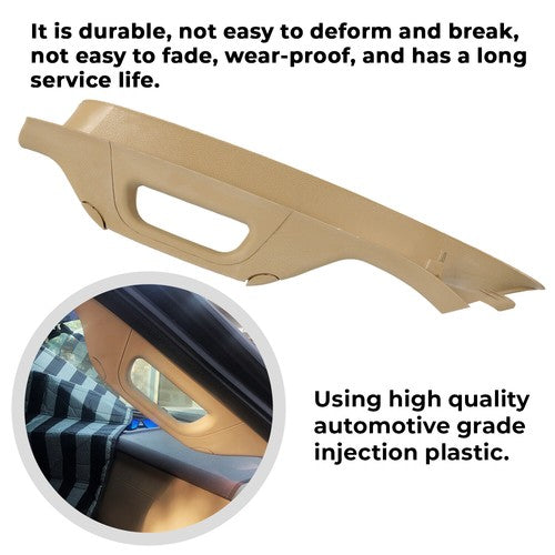 Solid Spare FOR 2011-16 Ford F250 F350 F450 F550 Super Duty Right A Pillar Handle Tan Trim