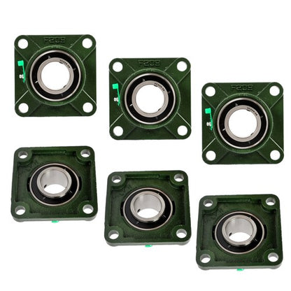 Solid Spare (6) UCF209-28 Solid Base Pillow Block Flange Mounted Bearing 1-3/4" Bore 4 Bolt