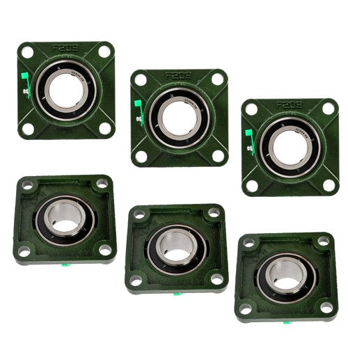 Solid Spare (6) UCF209-28 Solid Base Pillow Block Flange Mounted Bearing 1-3/4" Bore 4 Bolt