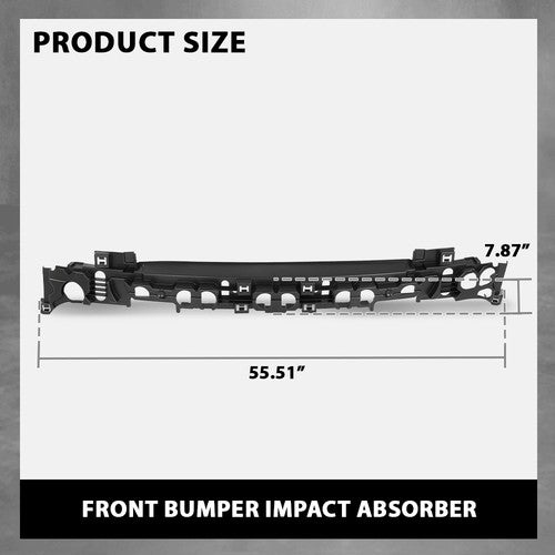 Solid Spare Fit For 2018-2019 Ford Explorer Front Bumper Impact Absorber FO1070199