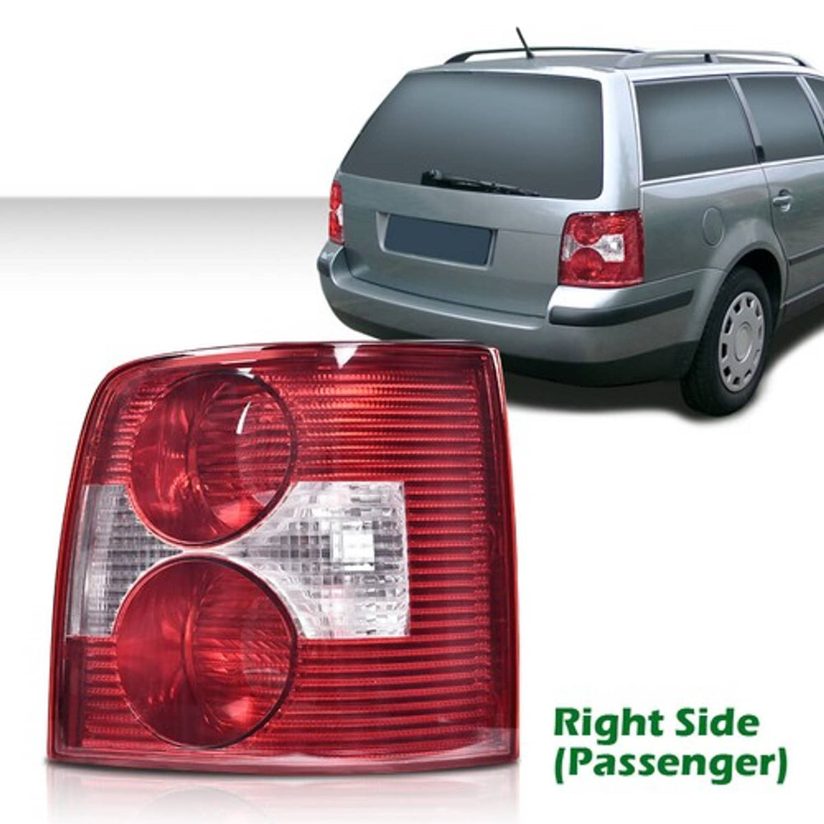 Solid Spare Fit For 2000-2005 Volkswagen Passat B5 Wagon Right Side Tail Light Brake Lamp