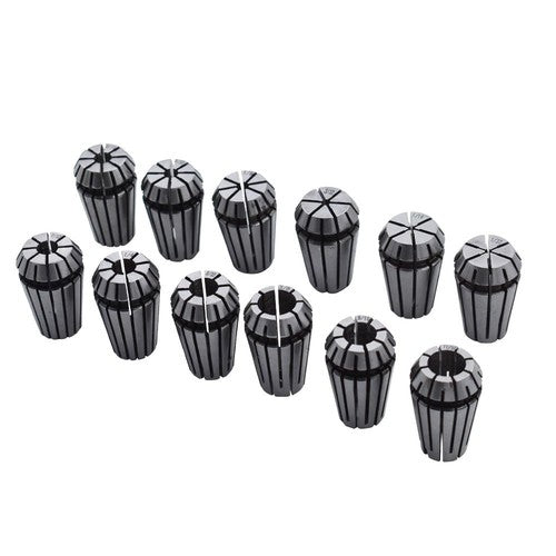 Solid Spare 12Pcs ER16 1/32"-3/8" Spring Collet Set For CNC Milling Lathe Tool