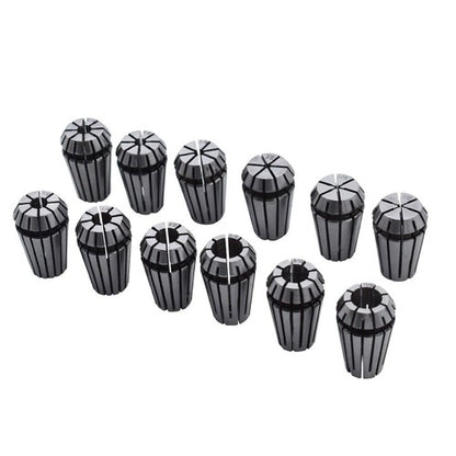 Solid Spare 12Pcs ER16 1/32"-3/8" Spring Collet Set For CNC Milling Lathe Tool