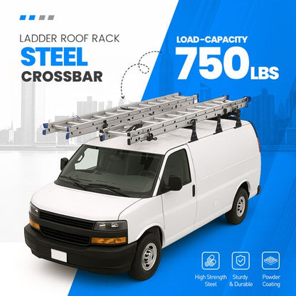 Solid Spare 59" 800lbs For Chevy Express Fullsize Van 3 bar 96-23 Ladder Roof Rack Cross Bar