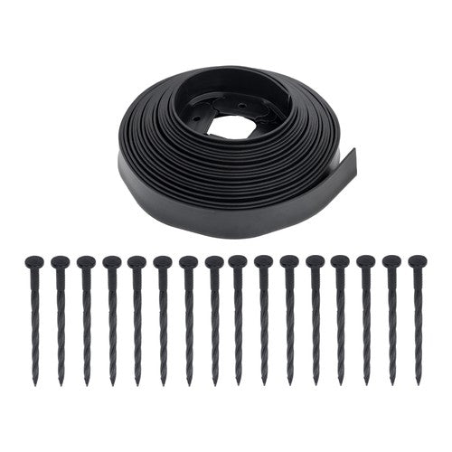 Solid Spare Lawn Border L-shaped Lawn Garden Edging Kit With Anchoring Spikes No Dig
