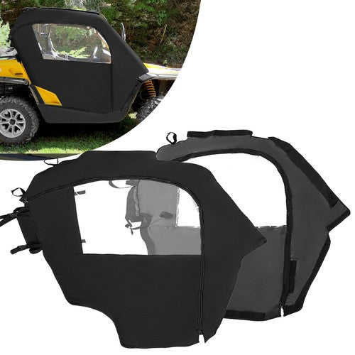 Solid Spare 4PCS For Can-Am Commander 800/1000 11-20 Soft Doors & Rear Panel Cab Enclosures
