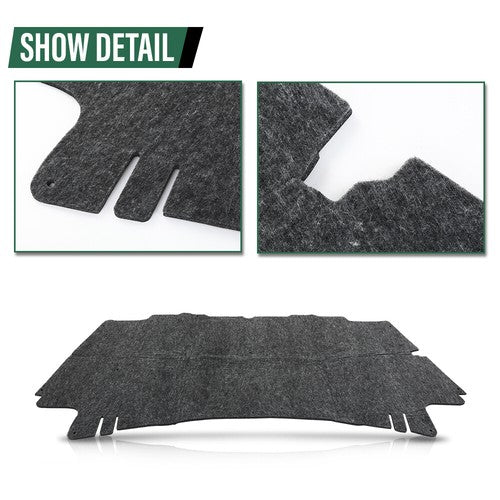 Solid Spare Fit For 2002-2009 Dodge Ram 2500 3500 Hood Insulation Pad Heat Blanket & Clips