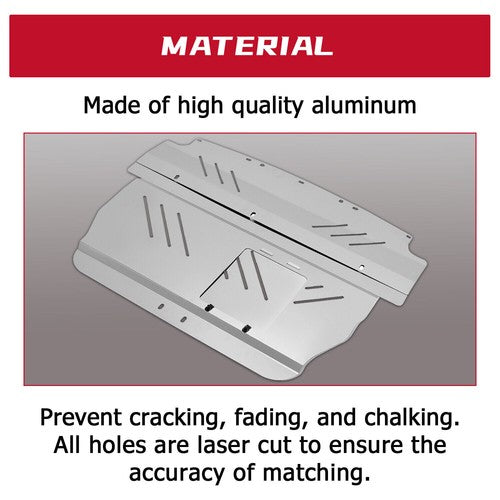 Solid Spare Aluminum Engine Splash Shield Under Tray Skid Plate for Subaru WRX STI 2004-2007