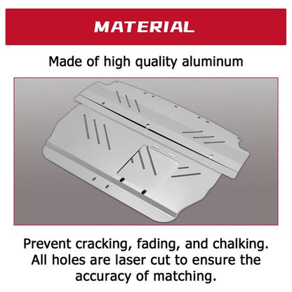 Solid Spare Aluminum Engine Splash Shield Under Tray Skid Plate for Subaru WRX STI 2004-2007
