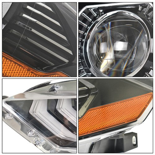 Solid Spare LED DRL Headlights For Ford Mustang 2018 2019 2020 Projector Headlamps LH+RH New