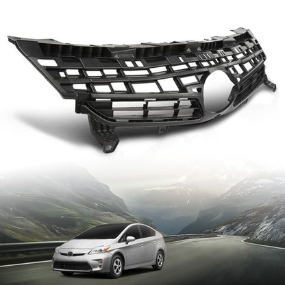 Solid Spare Front Bumper Grille Upper Grill Black Fit For 2012-2015 Toyota Prius/Plug-In
