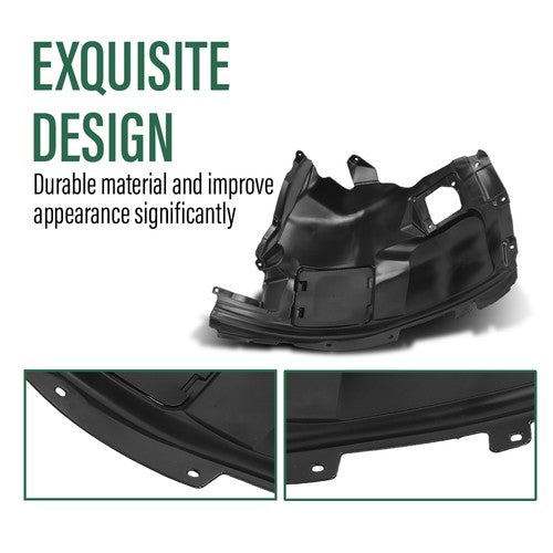 Solid Spare Front Fender Liner Inner Splash Shield Fit For 2018-2024 BMW X4 X3 Left Side