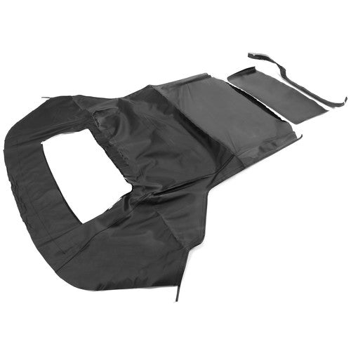 Solid Spare Black Soft Top with Plastic Window FOR 1983-90 1993 Ford Mustang Convertible 2DR