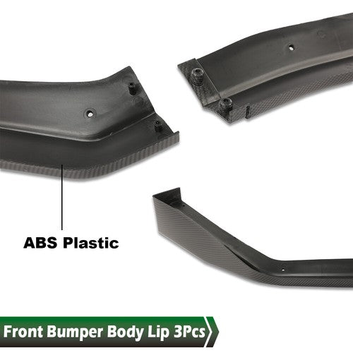 Solid Spare Front Bumper Lip Spoiler Splitter Fit For 2015-2021 Subaru WRX STi CS-Style