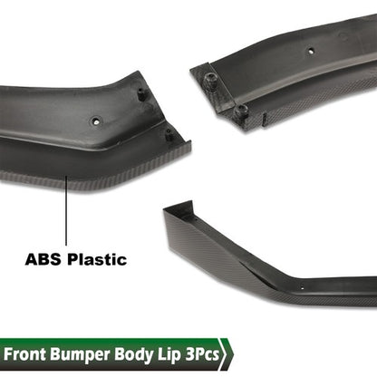 Solid Spare Front Bumper Lip Spoiler Splitter Fit For 2015-2021 Subaru WRX STi CS-Style