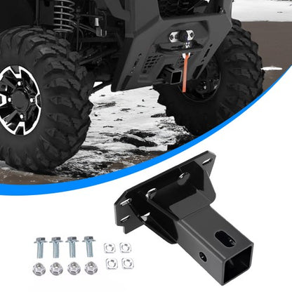 Solid Spare Steel Trailer Hitch Receiver 2" Attachment For Polaris Ranger 1000 XP 2018-24