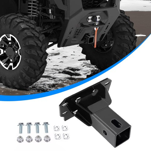 Solid Spare Steel Trailer Hitch Receiver 2" Attachment For Polaris Ranger 1000 XP 2018-24