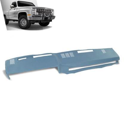 Solid Spare TPE Dash Pad Cover Light Blue Fit For 81-91 Chevy GMC C/K/R/V Truck/SUV Pickup
