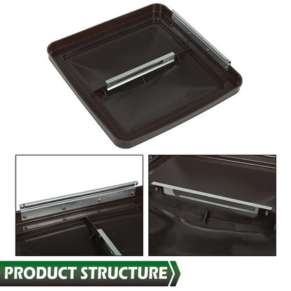 Solid Spare 14"X14" RV Replacement Roof Vent Cover Smoked Camper (Trailer) Vent Cover