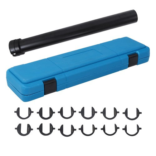 Solid Spare 13Pcs Inner Tie Rod Removal Tool Kit w/ 12 Crowfoot Adapters 1/2 Inch Drive Tube