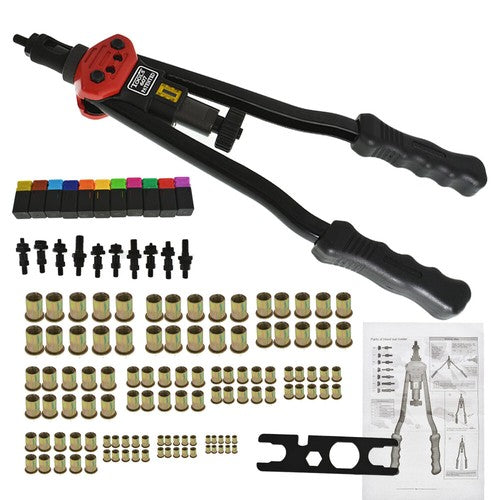 Solid Spare 16" Rivet Gun Kit Rivnut Setting Nut Setter Tool Hand Blind Riveter Gun Durable