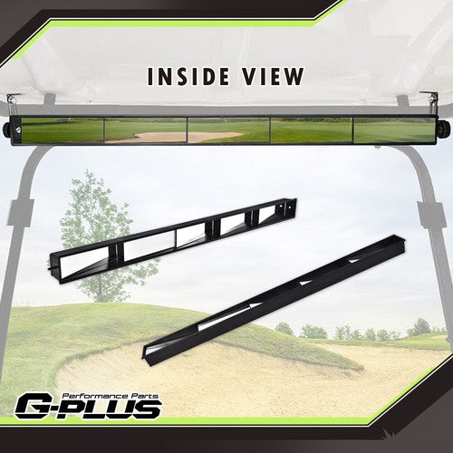 Solid Spare Fit For EZGO Club Car Yamaha Golf Carts 5-Panel Black Wink Rear View Mirror 2pcs
