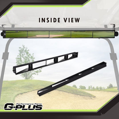 Solid Spare Fit For EZGO Club Car Yamaha Golf Carts 5-Panel Black Wink Rear View Mirror 2pcs