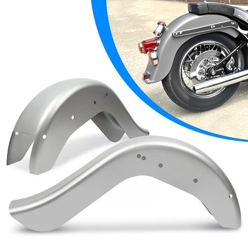 Solid Spare 6'' Stretched Extended Steel Rear Fender for Harley 86-17 Softail Heritage Dyna