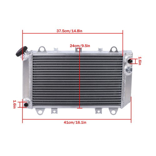 Solid Spare Aluminum Radiator with cap for Kawasaki Mule 2500 2510 2520 1993-2000 39061-1270
