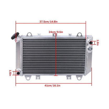 Solid Spare Aluminum Radiator with cap for Kawasaki Mule 2500 2510 2520 1993-2000 39061-1270